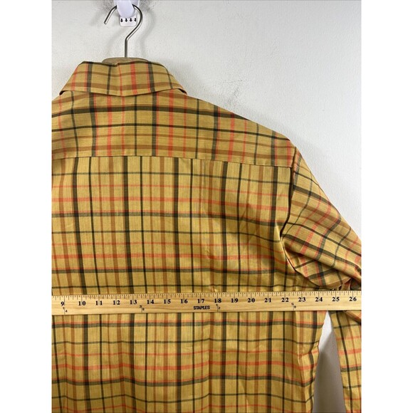 VINTAGE BVD Plaid Button Down Men’s Shirt Size L neva-press Made In Japan Rare - Picture 6 of 7